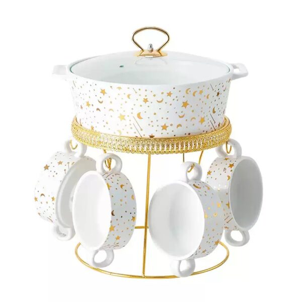 Ceramic Soup Pot and Bowl Set