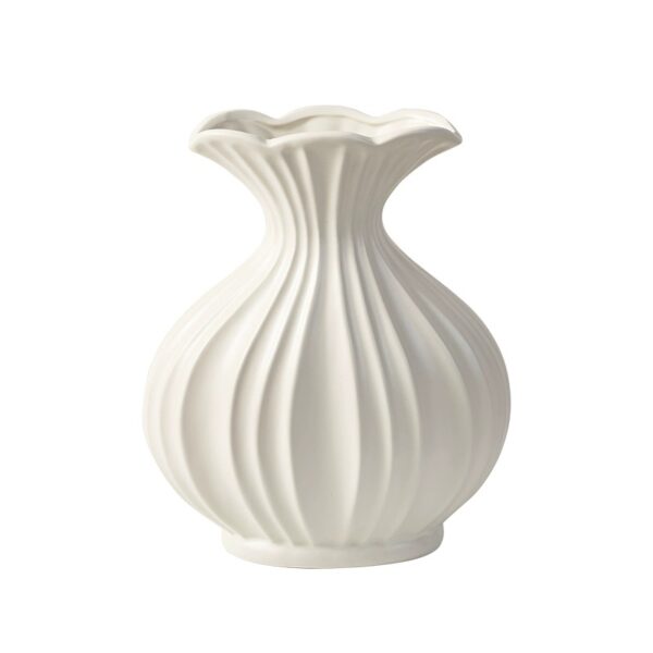 Creative Fan-Shaped Ceramic Vase 2PCS